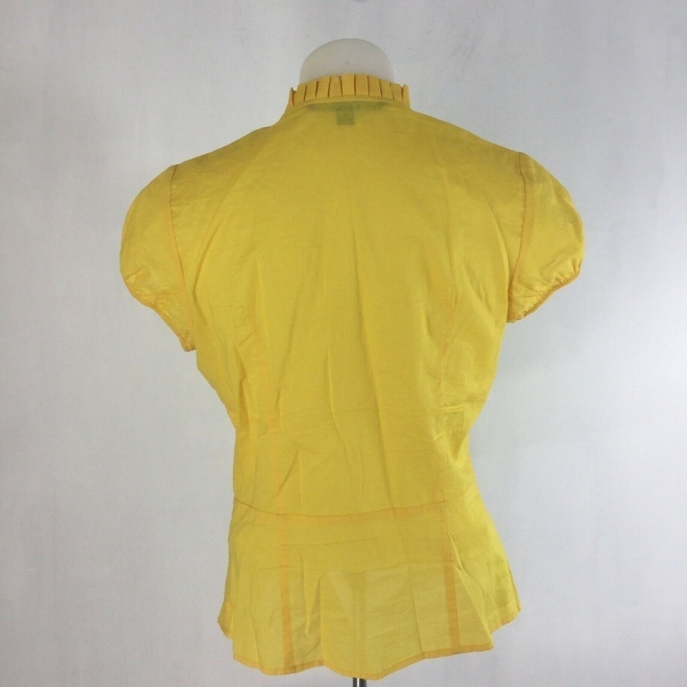 Chadwicks Ruffle Embroidered Button Front Blouse - Picture 5 of 8